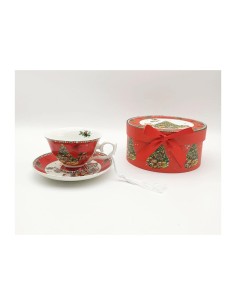 TAZZA 220CC CON PIATTINO DECORO NATALIZIO su TreG Ingrosso