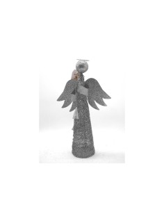 PUNTALE ANGELO H40CM TROMBA ARGENTO su TreG Ingrosso