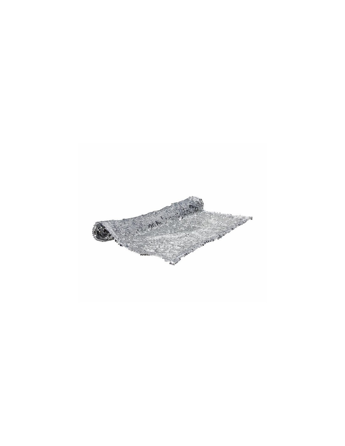 RUNNER PAILLETTES SILVER 40X140CM ANTIMACCHIA su TreG Ingrosso
