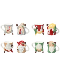 NATALE UP DOWN TAZZA MUG 300CC GNOMO su TreG Ingrosso