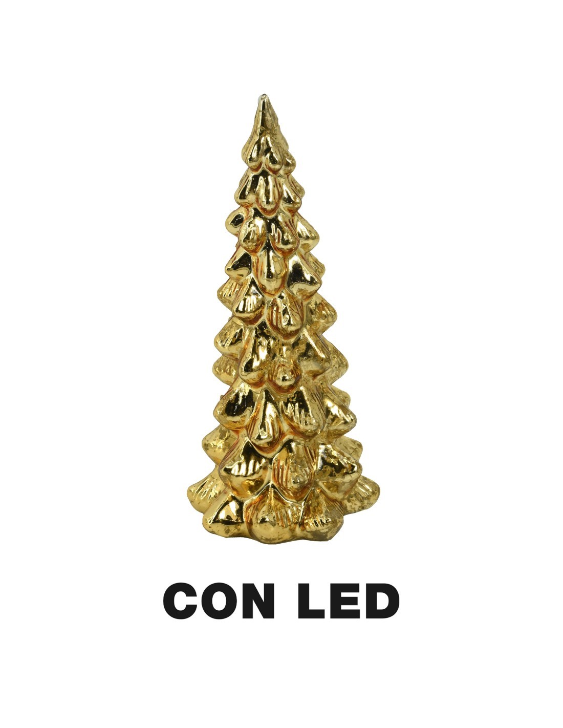 ALBERO VETRO 13X31,3CM ORO su TreG Ingrosso