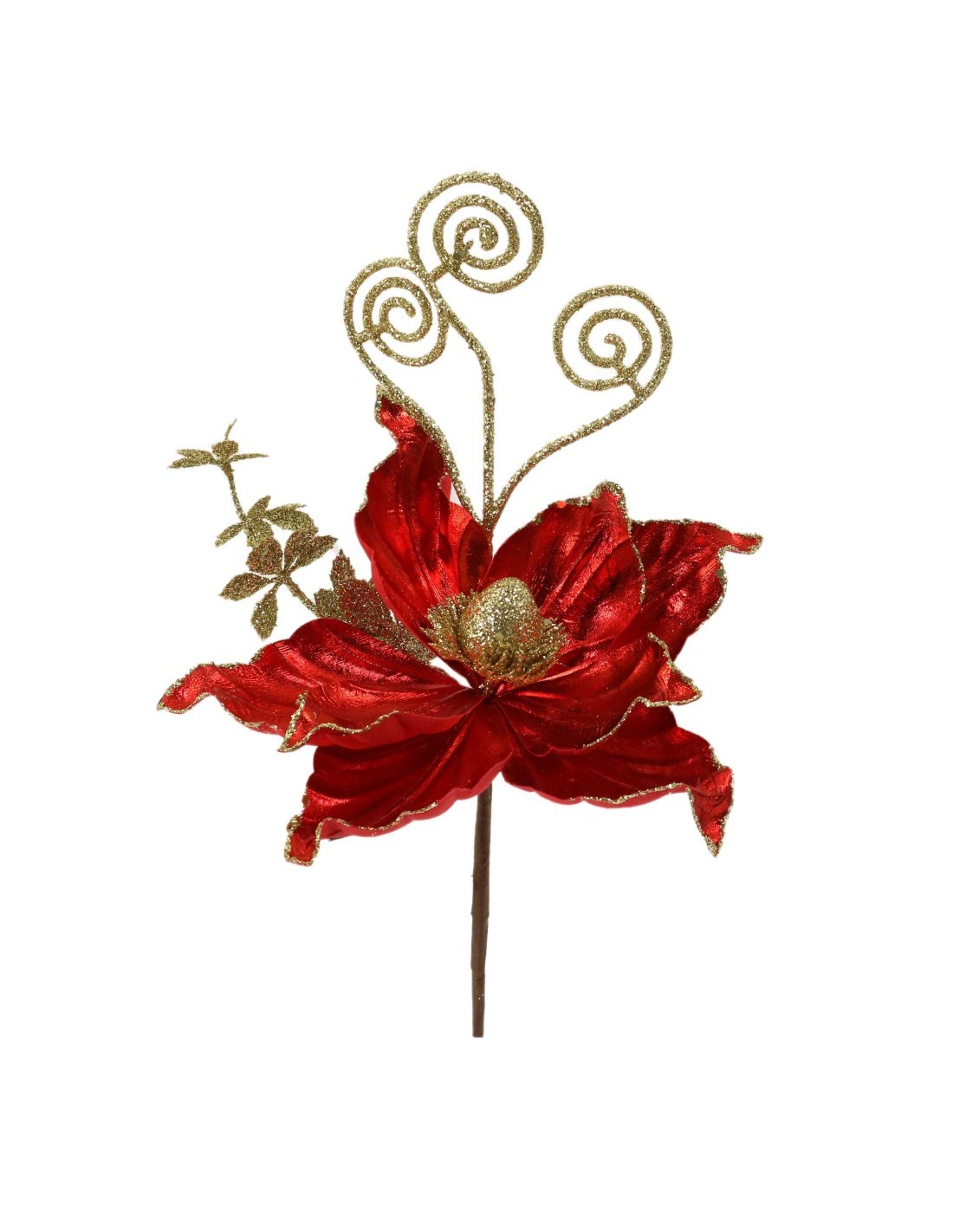 FIORE TESSUTO ROSSO 19X38CM su TreG Ingrosso