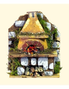 ACCESSORIO PRESEPE FORNO A LEGNA LUMINOSO 10X6X13CM su TreG Ingrosso