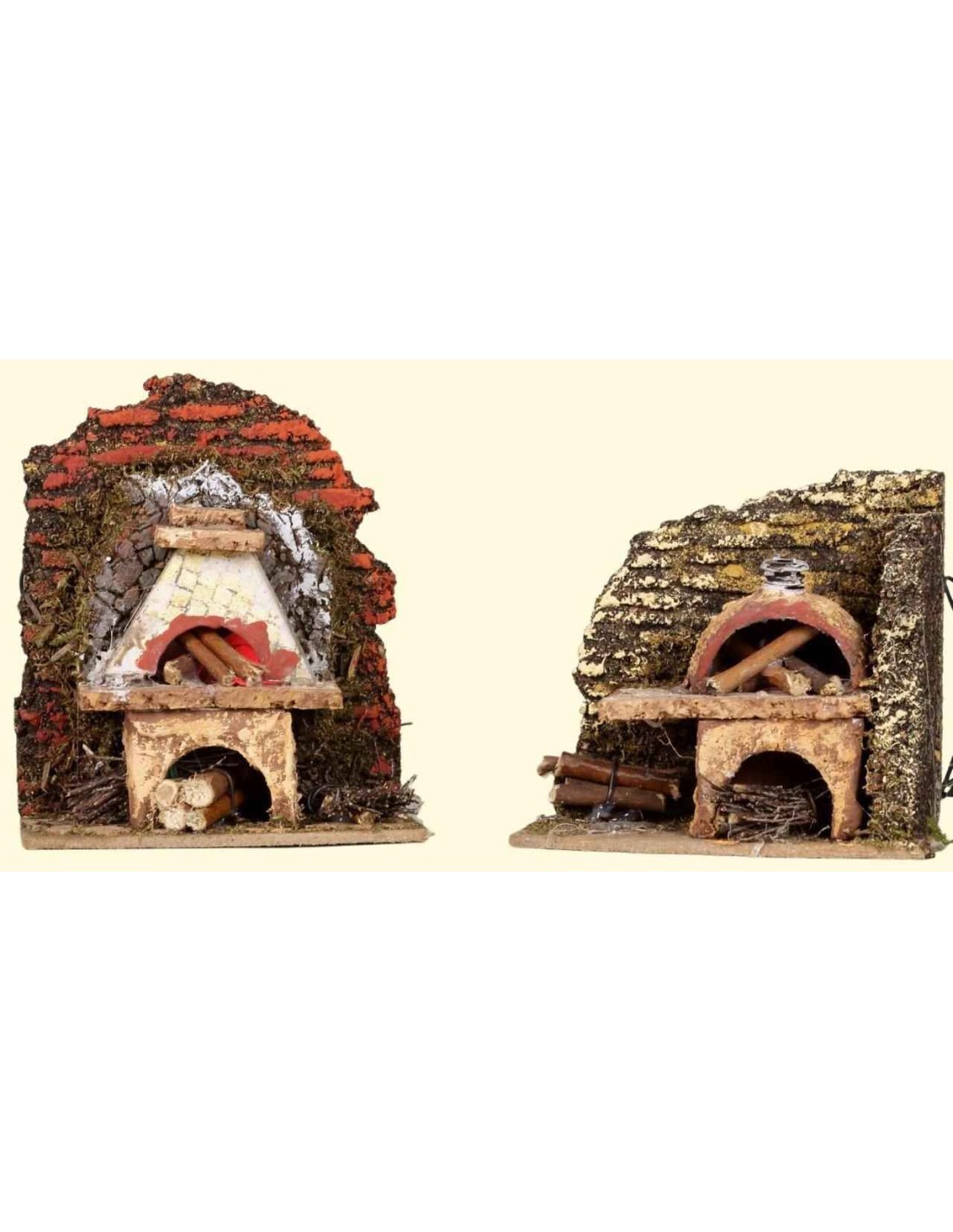 ACCESSORIO PRESEPE FORNO A LEGNA LUMINOSO 10X6X12CM su TreG Ingrosso