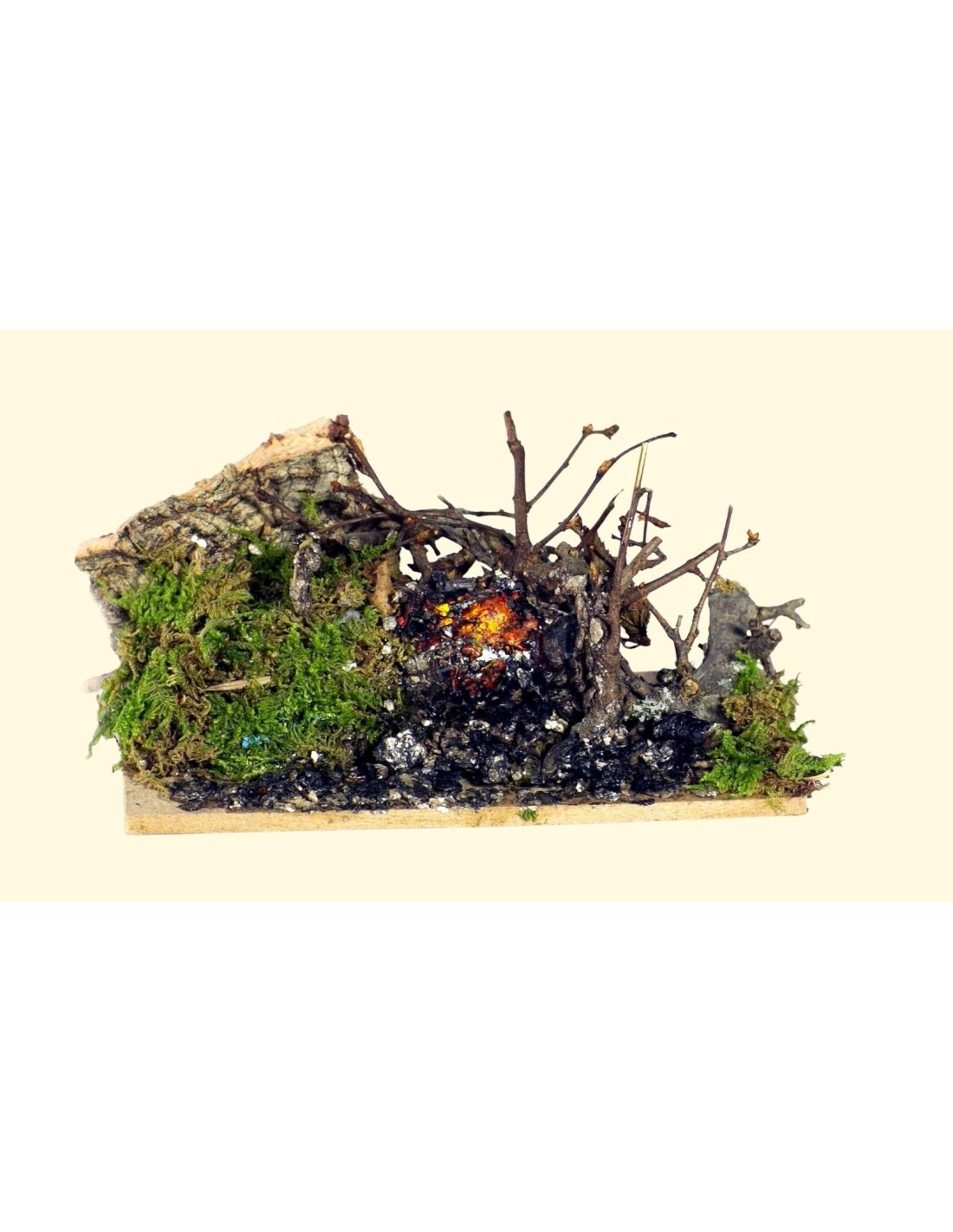 ACCESSORIO PRESEPE FOCOLARE EFFETTO FIAMMA 10X6X5CM su TreG Ingrosso