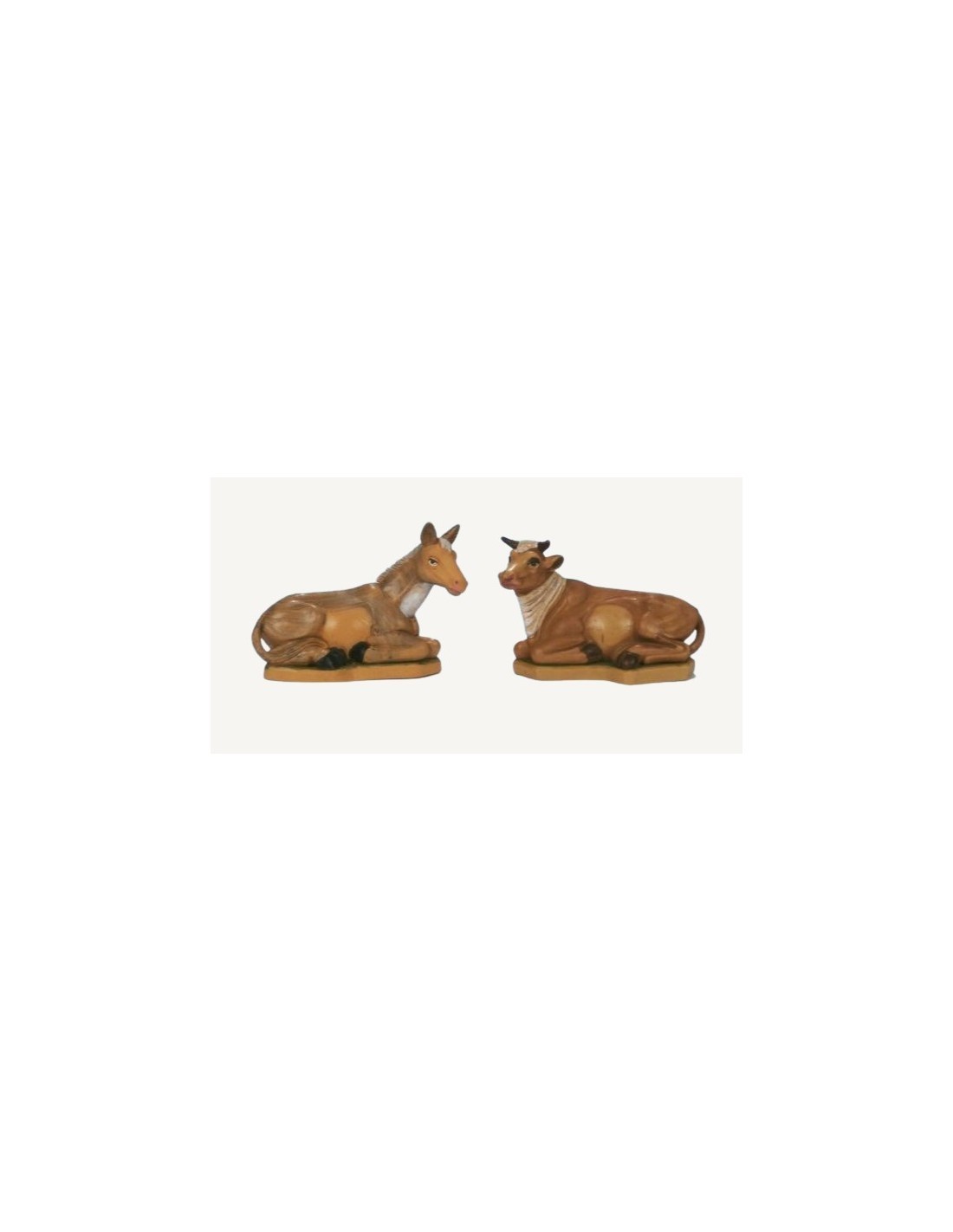 SET 2P BUE E ASINO 16CM EFFETTO LEGNO su TreG Ingrosso