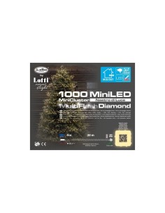 CATENA LUMINOSA 59429 CATENA 100MINILED BIANCO CALDO su TreG Ingrosso
