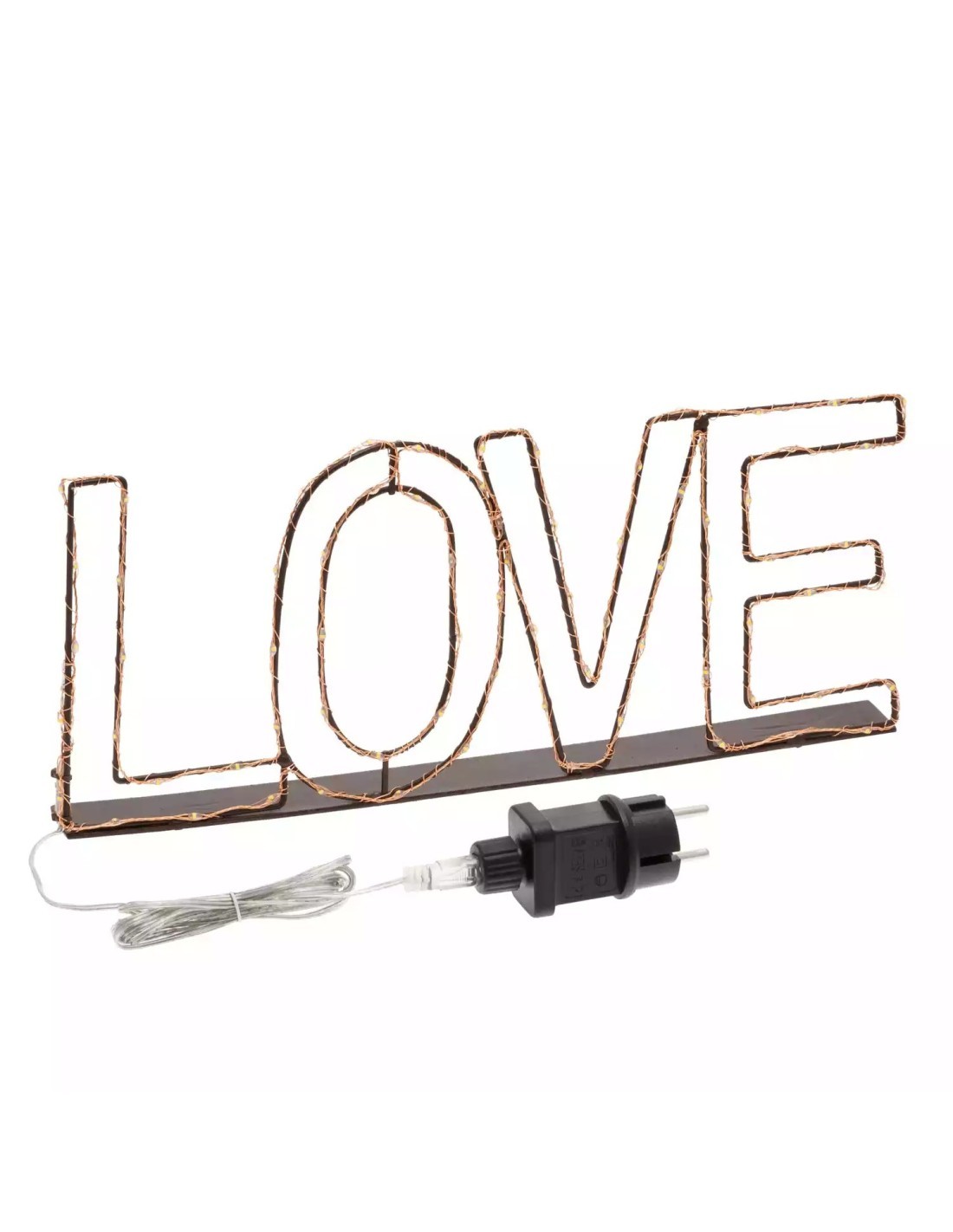SCRITTA LOVE LUMINOSA 59641 MICROLED BIANCO CALDO su TreG Ingrosso