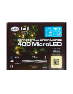 S/LUM 63457 CATENA FOGLIE 400MICROLED BIANCO CALDO su TreG Ingrosso
