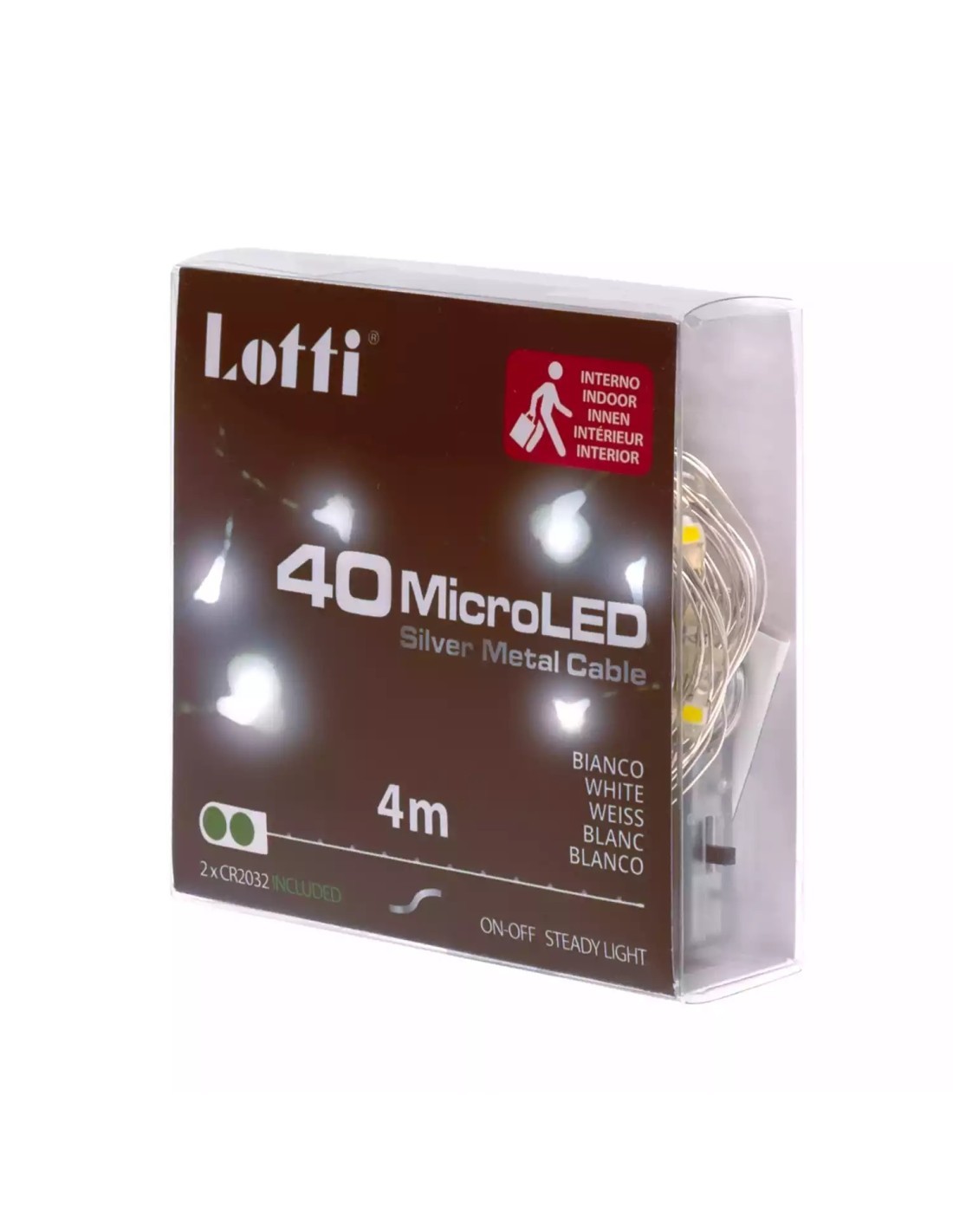 CATENA LUMINOSA 65772 40MICROLED BIANCO FREDDO su TreG Ingrosso