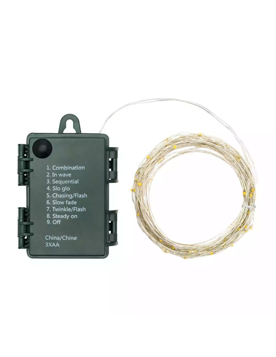 CATENA LUMINOSA 65918 80MICROLED BIANCO CALDO TIMER su TreG Ingrosso