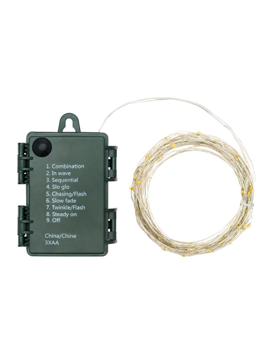 CATENA LUMINOSA 65925 80MICROLED BIANCO FREDDO TIMER su TreG Ingrosso
