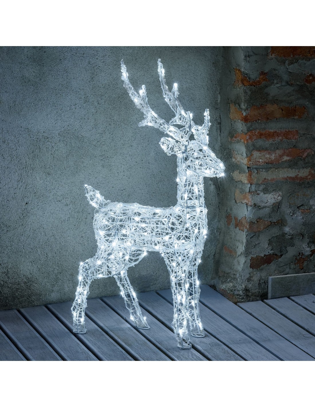 RENNA 3D 63846 85CM 120LED BIANCO su TreG Ingrosso