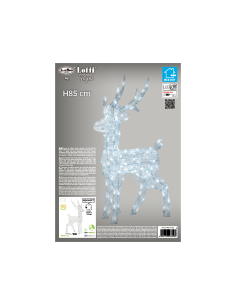 RENNA 3D 63846 85CM 120LED BIANCO su TreG Ingrosso