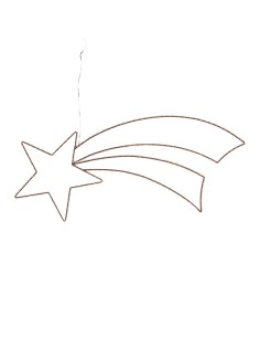 COMETA 75CM 2D COPPER METALLO MARRONE 188 MICROLED BIANCO CALDO Ø1,...