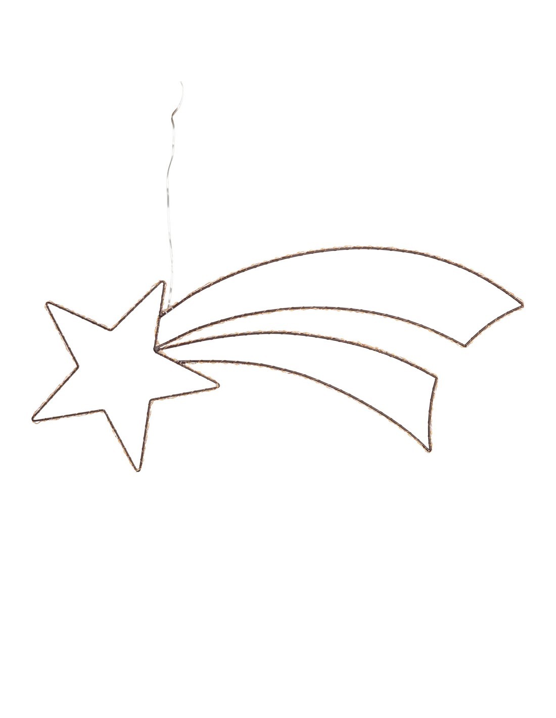 COMETA 75CM 2D COPPER METALLO MARRONE 188 MICROLED BIANCO CALDO Ø1,...