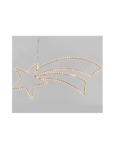 COMETA 75CM 2D COPPER METALLO MARRONE 188 MICROLED BIANCO CALDO Ø1,...