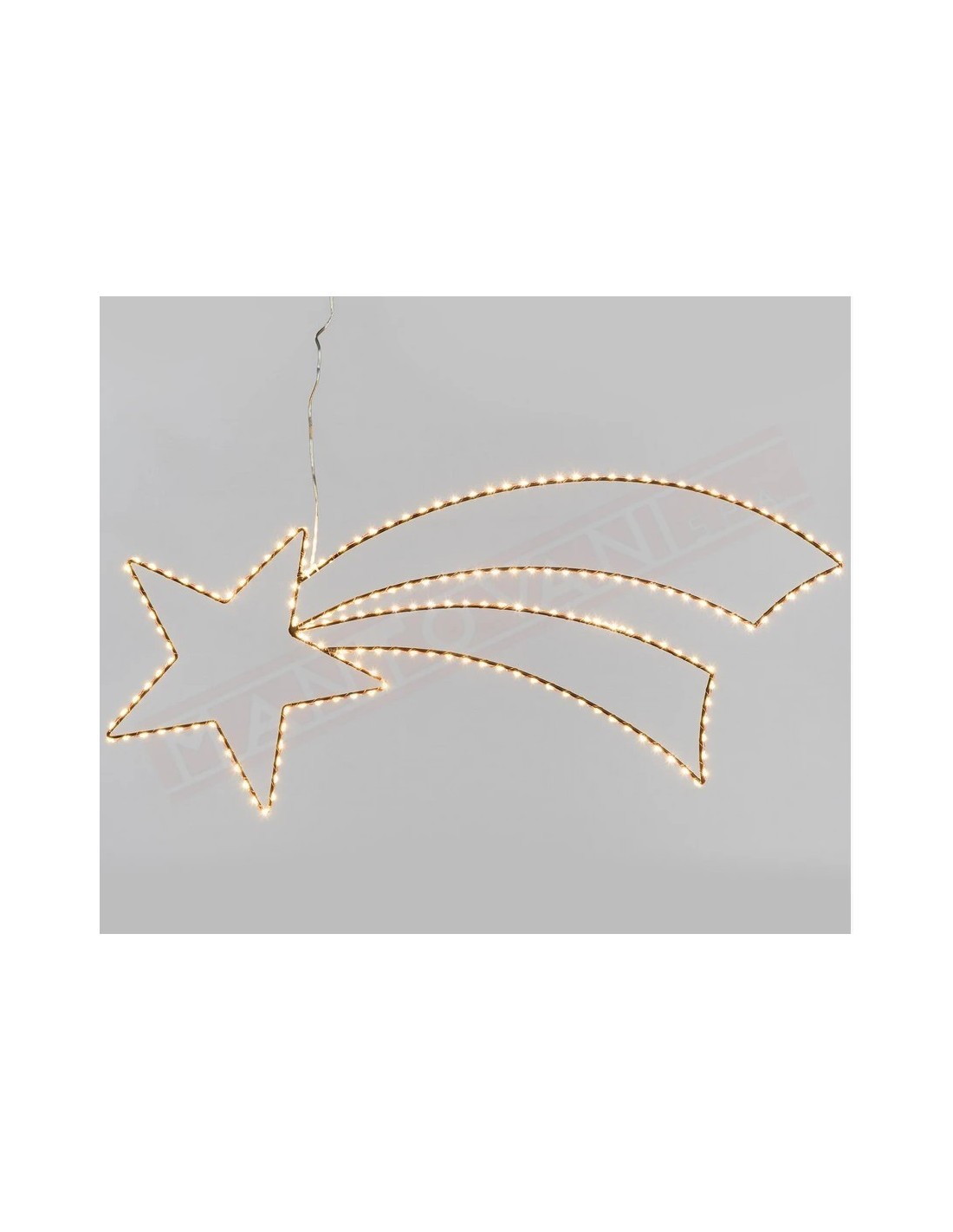 COMETA 75CM 2D COPPER METALLO MARRONE 188 MICROLED BIANCO CALDO Ø1,...