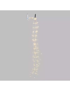 CASCATA M-P18 H150CM 200 MICROLED BIANCO CALDO Ø1,5MM, CAVO METALLO...