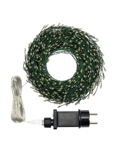 CATENA 20M NTL6 NASTRO MINICLUSTER Ø6CM 1000 MICROLED BIANCO Ø1,5MM...