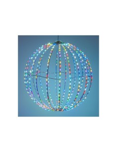 SFERA 3D RIPIEGABILE Ø30CM METALLO BIANCO 500 MICROLED MULTIFLASH R...