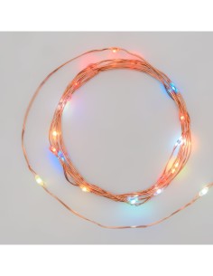 CATENA LINEARE 2M 20 MICROLED MULTIFLASH RGB Ø1,5MM, VERSIONE PDQ, ...