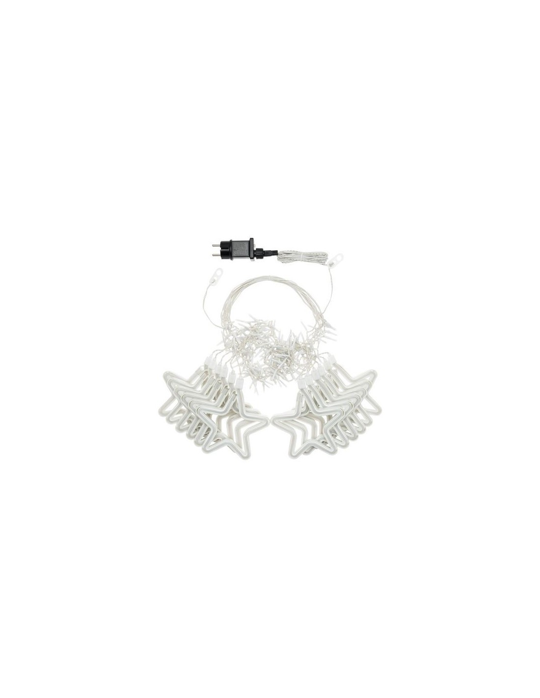 ICE CLUSTER LIGHT 360XH70CM 936 LED CON 12 STELLE SMD NEON SUPERBRI...