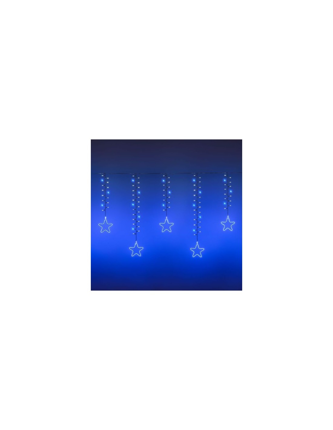 ICE CLUSTER LIGHT 360XH70CM 936 LED CON 12 STELLE SMD NEON SUPERBRI...
