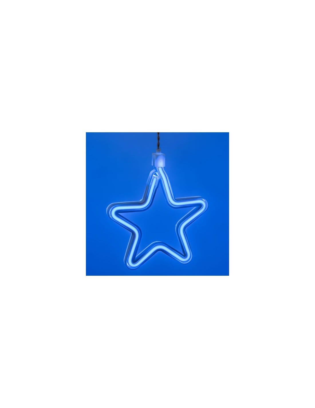 ICE CLUSTER LIGHT 360XH70CM 936 LED CON 12 STELLE SMD NEON SUPERBRI...