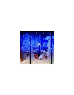 ICE CLUSTER LIGHT 360XH70CM 936 LED CON 12 STELLE SMD NEON SUPERBRI...