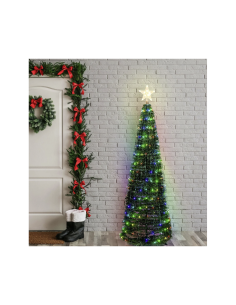 ALBERO CONICO PVC VERDE H180CM RIPIEGABILE 304 GOCCE DI LUCE PIXEL ...