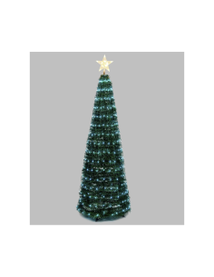 ALBERO CONICO PVC VERDE H180CM RIPIEGABILE 304 GOCCE DI LUCE PIXEL ...