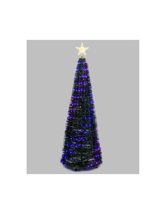 ALBERO CONICO PVC VERDE H180CM RIPIEGABILE 304 GOCCE DI LUCE PIXEL ...