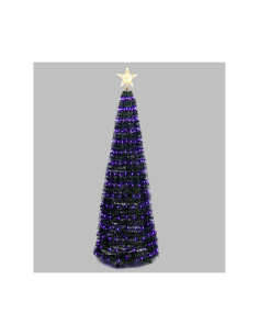 ALBERO CONICO PVC VERDE H180CM RIPIEGABILE 304 GOCCE DI LUCE PIXEL ...