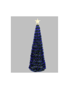 ALBERO CONICO PVC VERDE H180CM RIPIEGABILE 304 GOCCE DI LUCE PIXEL ...