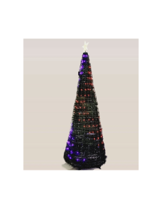 ALBERO CONICO PVC VERDE H180CM RIPIEGABILE 304 GOCCE DI LUCE PIXEL ...