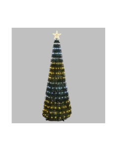ALBERO CONICO PVC VERDE H180CM RIPIEGABILE 304 GOCCE DI LUCE PIXEL ...