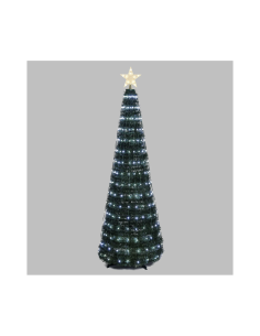 ALBERO CONICO PVC VERDE H180CM RIPIEGABILE 304 GOCCE DI LUCE PIXEL ...