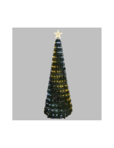 ALBERO CONICO PVC VERDE H180CM RIPIEGABILE 304 GOCCE DI LUCE PIXEL ...