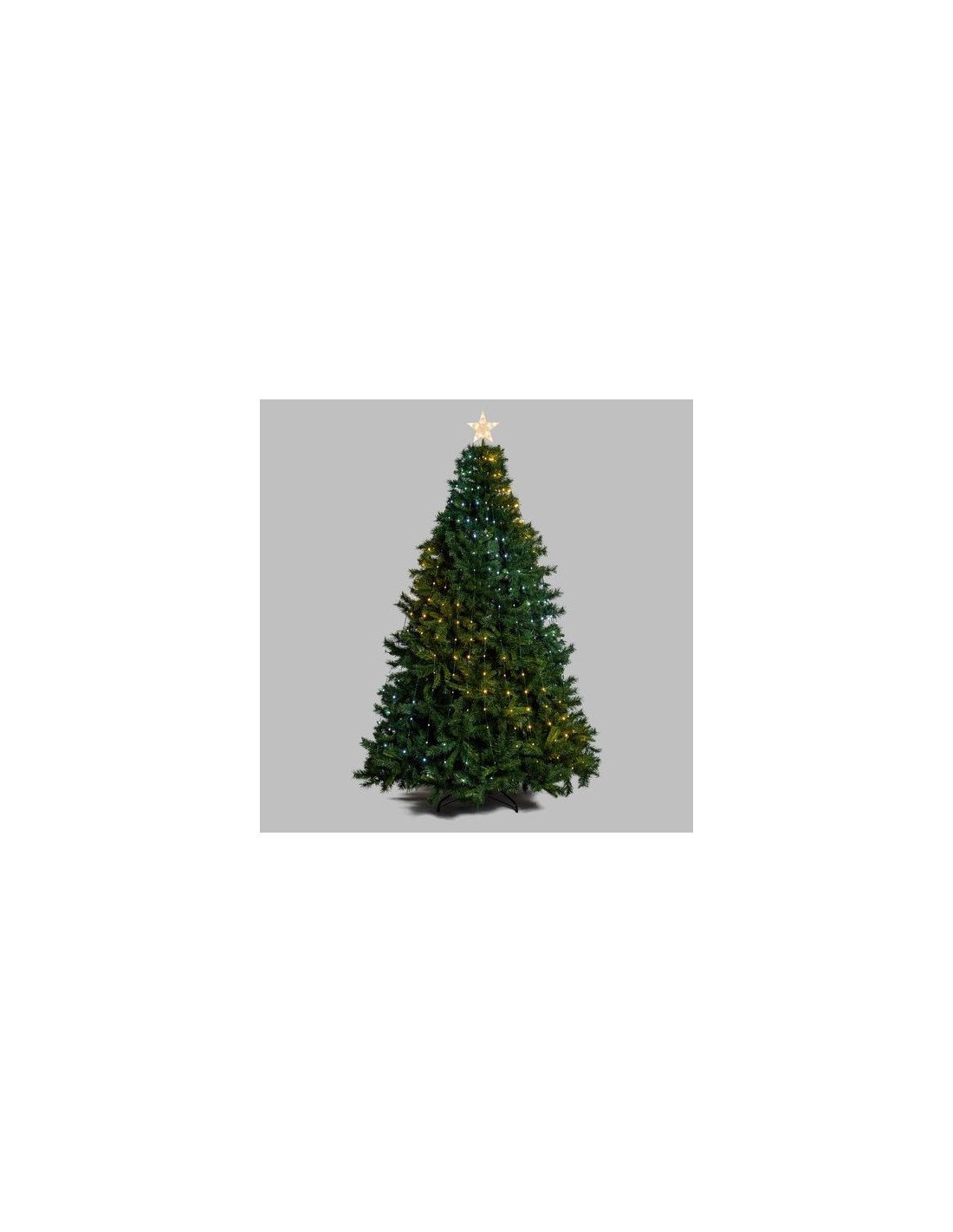 TENDA MANTELLO VERDE H155CM + PUNTALE STELLA PER DECORARE ALBERI NA...