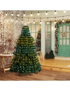 TENDA MANTELLO VERDE H195CM + PUNTALE STELLA PER DECORARE ALBERI NA...