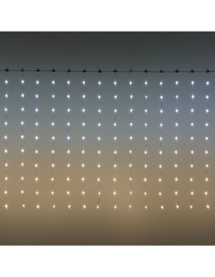 TENDA 300XH100CM 300 GOCCE DI LUCE PIXEL LED HB 360 BIANCO CALDO E ...