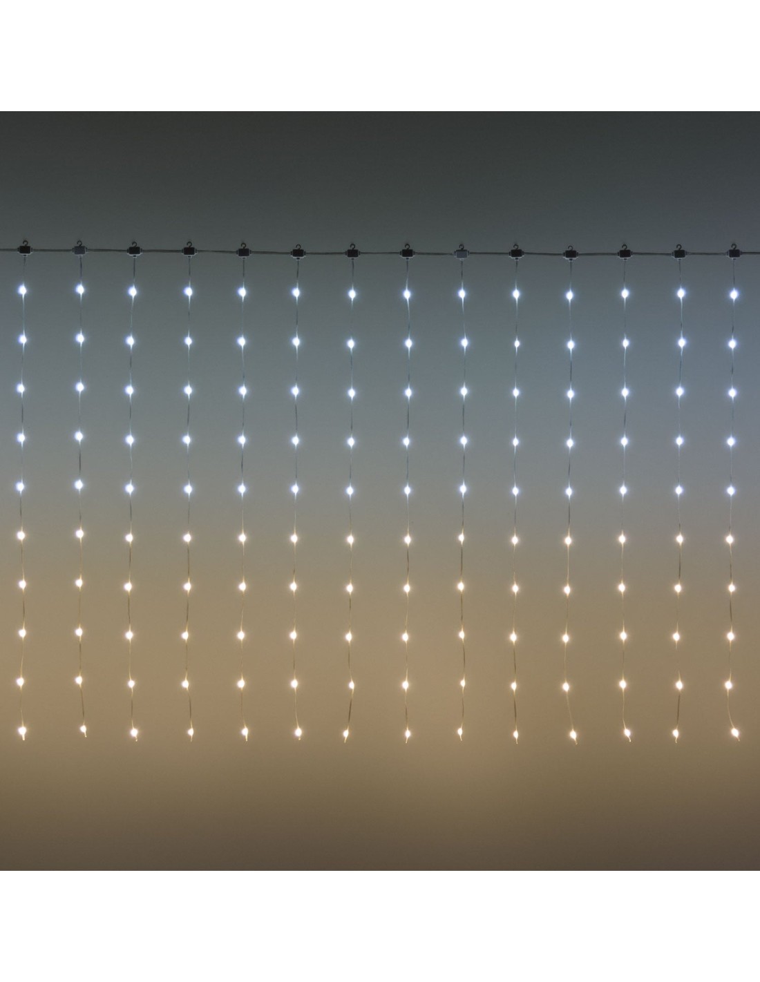 TENDA 300XH100CM 300 GOCCE DI LUCE PIXEL LED HB 360 BIANCO CALDO E ...