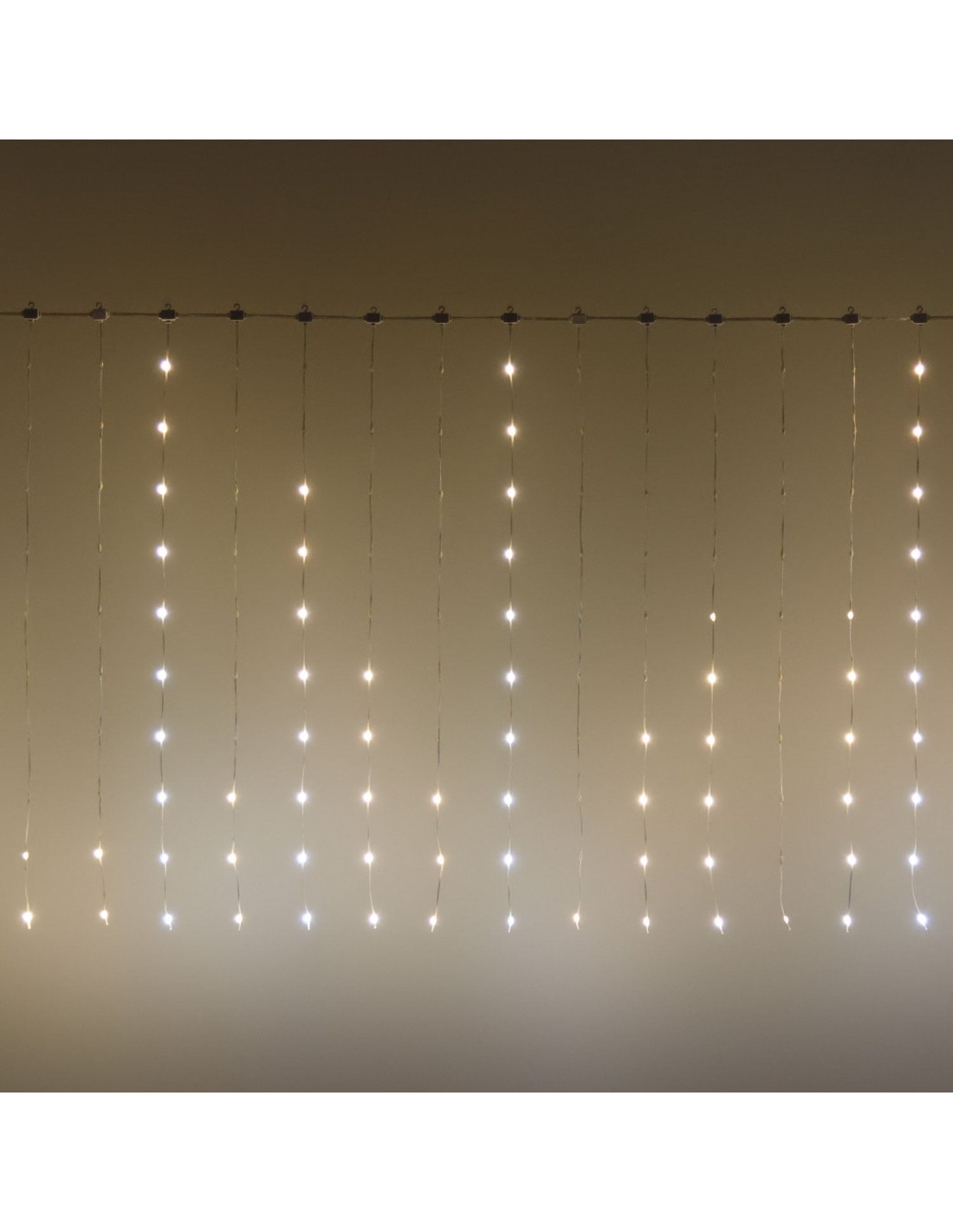 TENDA 300XH100CM 300 GOCCE DI LUCE PIXEL LED HB 360 BIANCO CALDO E ...