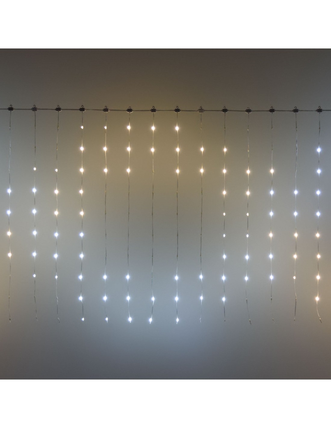 TENDA 300XH100CM 300 GOCCE DI LUCE PIXEL LED HB 360 BIANCO CALDO E ...