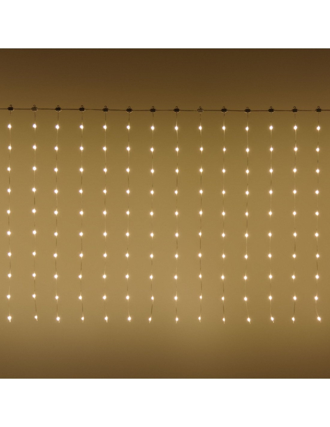 TENDA 300XH100CM 300 GOCCE DI LUCE PIXEL LED HB 360 BIANCO CALDO E ...