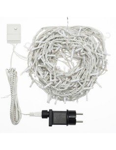 SNOW LIGHT NEVICATA 360XH80CM 288 LED BIANCO CALDO Ø5MM, MEMORY CON...