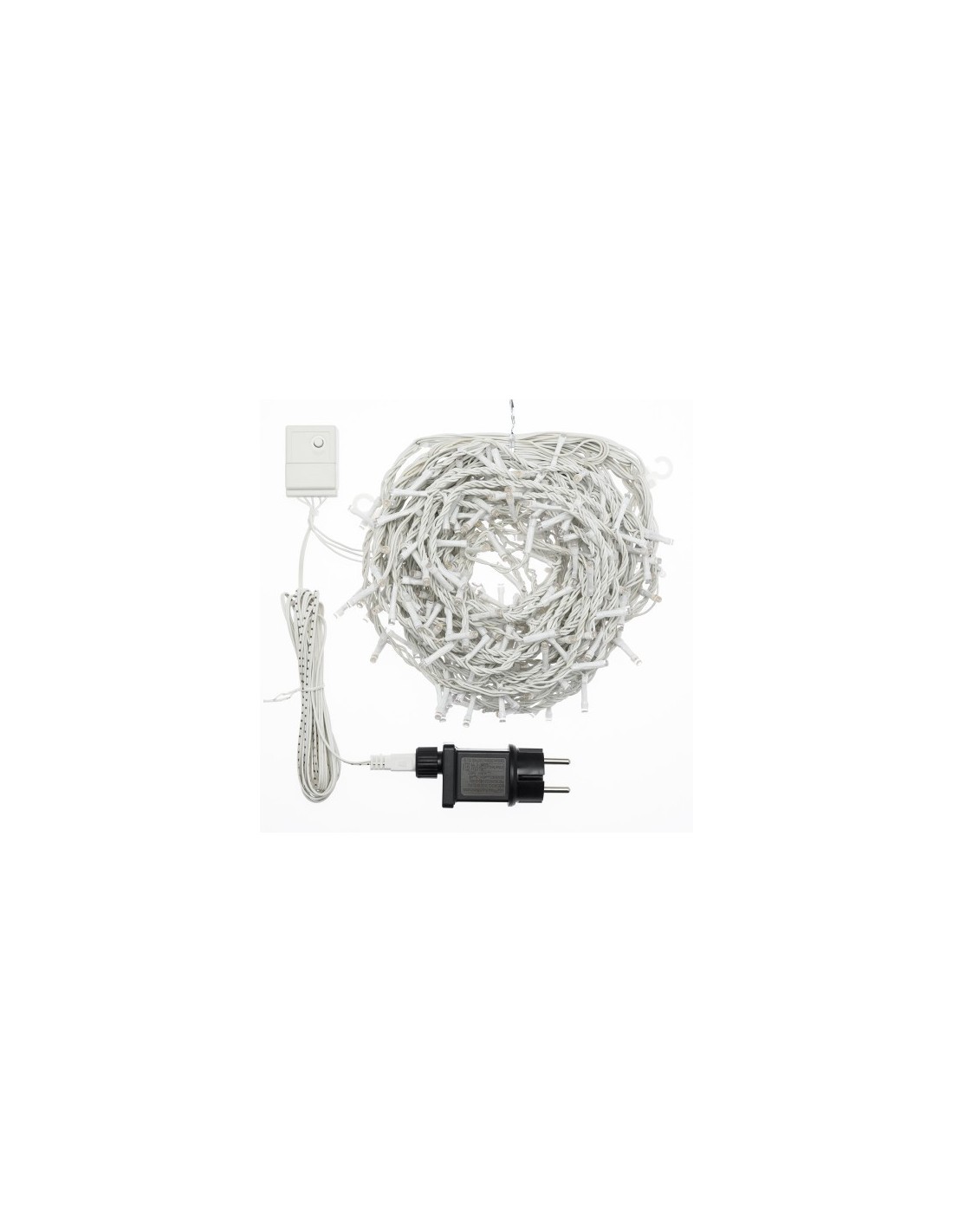 SNOW LIGHT NEVICATA 360XH80CM 288 LED BIANCO CALDO Ø5MM, MEMORY CON...