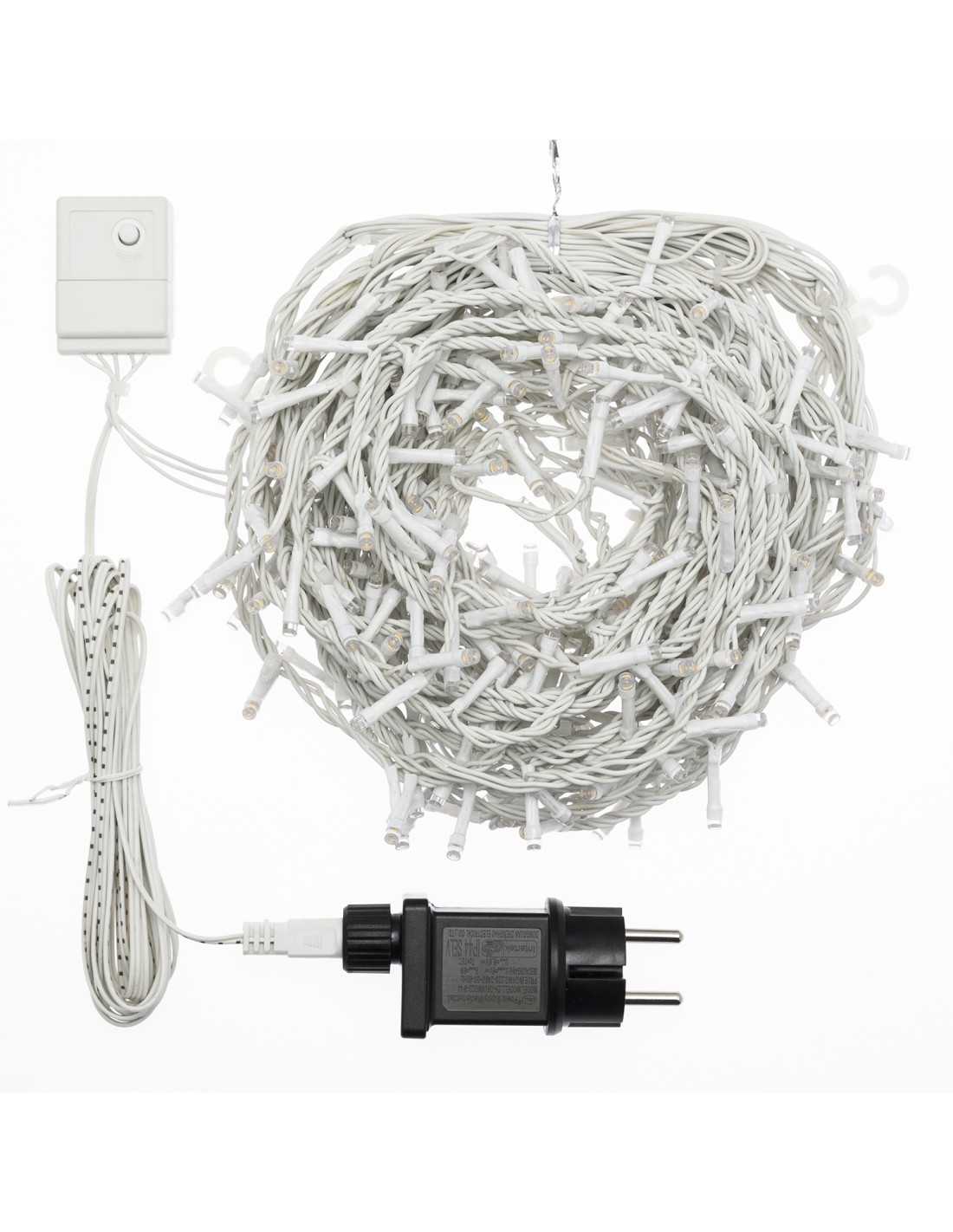 SNOW LIGHT NEVICATA 360XH80CM 288 LED BIANCO Ø5MM, MEMORY CONTROLLE...