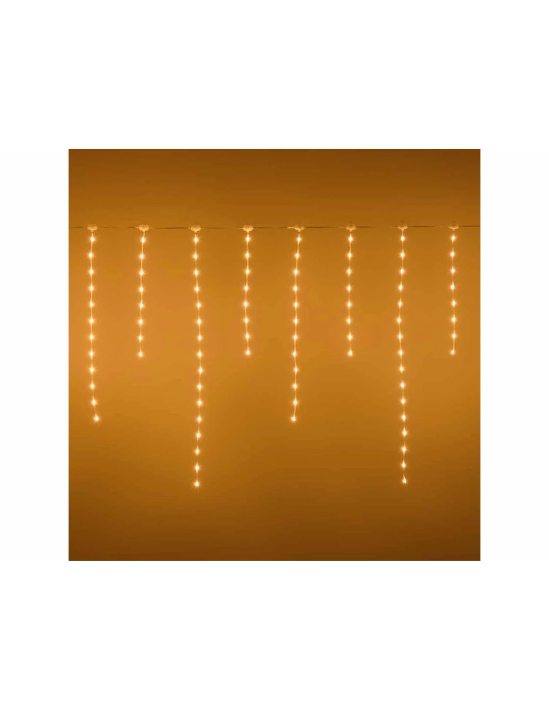 SNOW LIGHT NEVICATA 304XH80CM MTLP 220 GOCCE DI LUCE LED 360 BIANCO...
